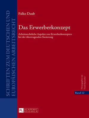 cover image of Das Erwerberkonzept